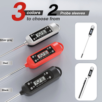 Thermomètres ménagers résistants à l'eau Sondes en acier inoxydable Thermomètres numériques à viande pour la cuisson au barbecue