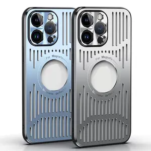 Ondersteuning Voor Draadloos Opladen Aluminium Metalen Koeling Telefoon Case Voor Apple Iphone 13 14 15