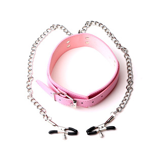 Wholesale leather collars, nipple clips, chains, leashes, women's adult <b>products</b>, <b>SM</b> sex toys, dog leashes, dropshipping - Product Image 2