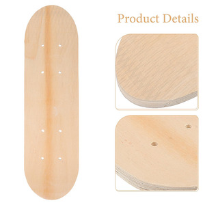 Pont de planche à roulettes vierge pont de planche à roulettes en bois bricolage remplacement Art peinture décor à la maison - Product Image 3