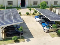 Système de structure de stationnement solaire en acier galvanisé à chaud et en aluminium, étanche, pour carport photovoltaïque, résistant aux vents jusqu'à 60 m/s