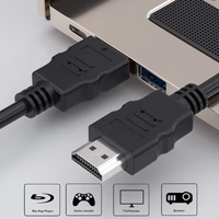 Kabel High Speed 10ft (3m) Male to Male dengan Ethernet 4K 60Hz 1080p 18Gbps 3D untuk 2.0 untuk Proyektor & Monitor (PVC)