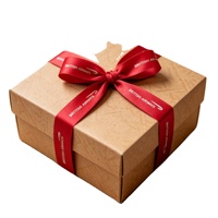 Nom de marque d'entreprise ruban imprimé ruban gros-grain ruban personnalisé fleur pour arbre de Noël