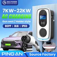 Chargeur de voiture électrique AC 22 kW, station de recharge pour véhicules électriques GBT OCPP, vente chaude