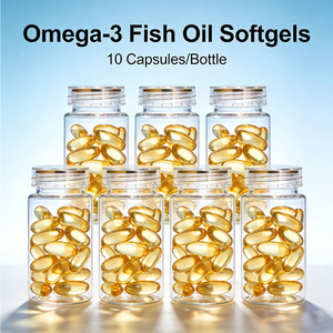 Harga Terbaik Kapsul Softgel Minyak Ikan Non-GMO dengan Omega 6 & 9 Minyak Biji Rami Bebas Gluten untuk Pemeliharaan Kesehatan Kardiovaskular - Product Image 1