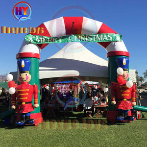 Advertising Promotional <strong>Inflatable</strong> <strong>Christmas</strong> Arch Air-blown Santa Claus Entry Decorate Equipment - Product Image 2