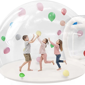 Carpa Domo Inflable |   Tienda de Campañ<span class=keywords><strong>a</strong></span> Impermeable de PVC Transparente para Exteriores, Tamaño Personalizable, Inflado con Alimentación USB/DC - Product Image 1