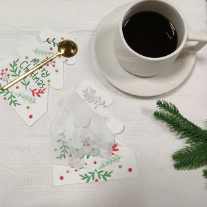 Serviettes <span class=keywords><strong>de</strong></span> <span class=keywords><strong>table</strong></span> <span class=keywords><strong>de</strong></span> Noël découpées au laser, motif <span class=keywords><strong>sapin</strong></span> <span class=keywords><strong>de</strong></span> Noël, 33*33 cm, adaptées à diverses occasions. - Product Image 3