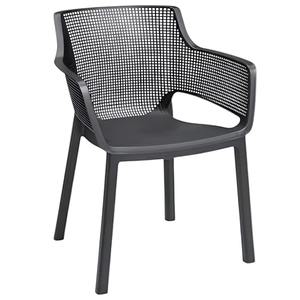 SEDIA ELISA IN RESINA GRAFITE - Product Image 1