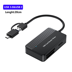 Lecteur de carte USB Type C USB 3.0, lecteur de cartes multiples SD TF, transfert de données à grande vitesse - Product Image 3