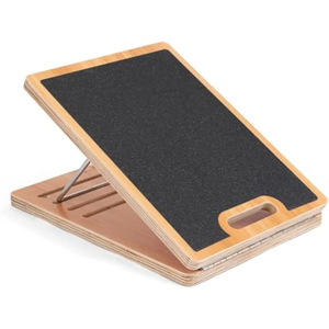 Tabla de estiramiento de altura ajustable, estirador de pantorrillas de madera, tabla de entrenamiento de yoga y fitness, pedal de equilibrio de madera maciza - Product Image 1