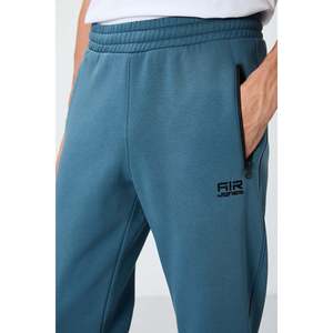 Pantalon de jogging en molleton vert forêt pour homme Cesar Orman, taille élastique, décontracté, respirant - Product Image 4