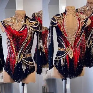 Traje de <span class=keywords><strong>Ballet</strong></span> Rítmico Artístico para Niñas y Adultas, Ropa de Actuación, Gimnasia, Danza del Vientre, Conjuntos Svitania - Product Image 6