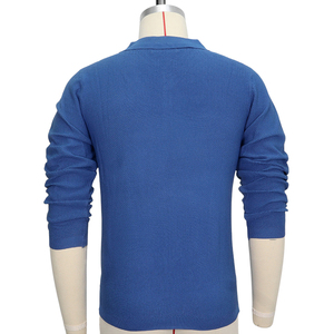 Maglione da <span class=keywords><strong>Uomo</strong></span> a Tinta Unita con Bottoni, Casual, Maniche Lunghe, <span class=keywords><strong>Polo</strong></span> in Maglia per Esterno - Product Image 6