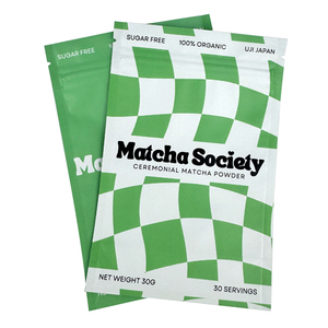 Custom Printing Food Grade Powder Packaging Bag Stand up Plastic Mylar Bag with Ziplock Matte Matcha Powder Packaging <b>Pouch</b> - Product Image 1