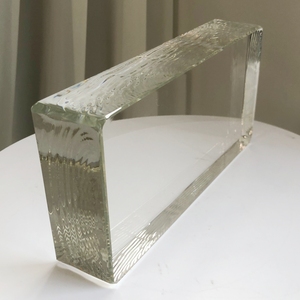 Jyg 240*115*48 Nóng Chảy Mặt Đất Tốt Hai Bên Rõ Ràng Rắn Pha <span class=keywords><strong>L</strong></span>ê Thủy Tinh Gạch Khối Các Tòa Nhà Tường Thủy Tinh Khối Nhà Trang Trí - Product Image 4