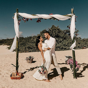 Voile de mariage extensible uni léger en gaze, dentelle blanche, drapé en polyester, tulle, voile, rideau transparent en <span class=keywords><strong>organza</strong></span> pour décorations - Product Image 6