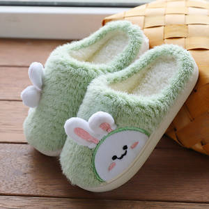 Chaussons d'intérieur pour enfants OEM, mignons et adorables, en peluche chaude, en coton, à bout fermé - Product Image 4