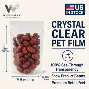 US Custom Printed BOPP Stand up Pouch 18*26*4cm 7.1*10.2*1.6in <b>Zip</b> <b>Lock</b> Resealable Digital Printing Rice Nut Coffee Snack - Product Image 2