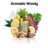Vente chaude Raisin Citron Menthe Gingembre Noix De Muscade Jasmin Encens Cèdre Boisé Arôme Dubaï Arabe 12ml Huile De Parfum Roll-on pour Hommes