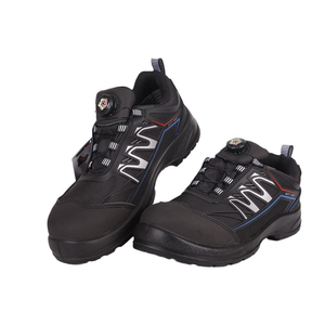 נעלי בטיחות עם מגן פלדה באצבעות, סוליית PU וריפוד רשת, עשויות מעור אמיתי, למכירה חמה, מתאימות לרתכים חשמליים ולעבודה במפעלים, לגברים - Product Image 2