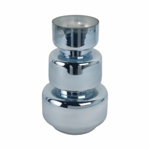 Jarrón de Vidrio Cilíndrico Apilable con Acabado Brillante, Elegante Silueta Decorativa para Flores, Ideal para Sala de Estar, Oficina en Casa o como Adorno - Product Image 4