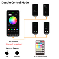 Lumière à fibres optiques à télécommande avec ciel étoilé scintillant à double connecteur d'application 12W, étoile filante sur le toit de la voiture 3W