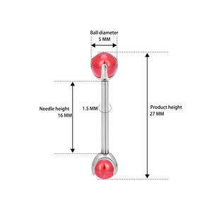 G23 F136 titanio 14G hilo interno pezón anillo Barbell chapado en oro circón cristal gema <span class=keywords><strong>mujer</strong></span> pecho <span class=keywords><strong>Piercing</strong></span> cuerpo joyería - Product Image 3
