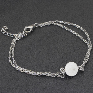 White Round Ceramic <b>Bracelet</b> 10mm For Women Gift Jewelry Geometric <b>Ball</b> Shape - Product Image 3
