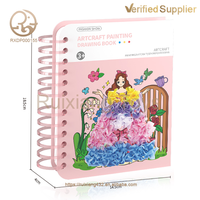 Princesse livre d'images Poke musique enfants peinture à la main bricolage fille varié changement autocollant Puzzle jouets pour enfants