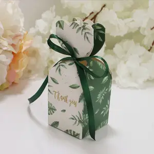최고의 판매 결혼식 호의 사탕 상자 꽃 디자인 선물 포장 상자 종이 선물 사탕 상자 판매