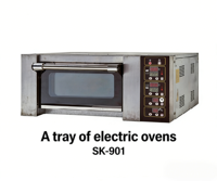 Four à pâtisserie électrique en acier inoxydable 220V SK-901, portable, multifonctionnel, avec plateau OT, pour petites boulangeries et usage domestique
