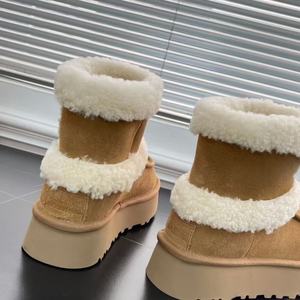 Botas de Nieve Clásicas para Mujer, Marca Original 2026, Personalizadas, Resistentes al Frío, con Forro de Piel de Oveja, Antiolor y Antideslizantes - Product Image 3
