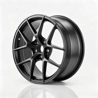 Rines Negros de Aleación Forjada de 19 Pulgadas 19x8.5 ET35 5x108 CB73.1 Compatibles con Volvo Ford Mondeo Peugeot 508 5008 Jaguar XE