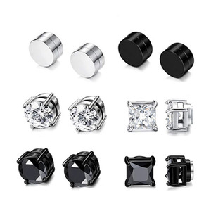 Pendiente con colgante de Cruz G1598 <span class=keywords><strong>para</strong></span> <span class=keywords><strong>hombre</strong></span>, pendiente sin piercing, con Clip <span class=keywords><strong>para</strong></span> oreja, de circonia cúbica, <span class=keywords><strong>aretes</strong></span> magnéticos negros <span class=keywords><strong>para</strong></span> <span class=keywords><strong>hombre</strong></span>, gran oferta - Product Image 5