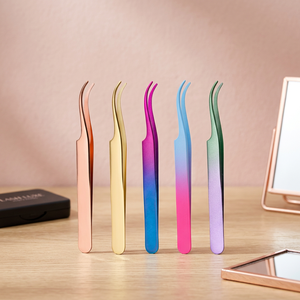 Juego de 6 Aplicadores de Pestañas Profesionales de Alta Calidad, Herramienta de Extensión de Pestañas Inclinadas de Fibra Personalizada a 90 Grados - Product Image 3