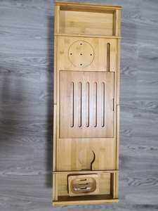 Vassoio <span class=keywords><strong>per</strong></span> <span class=keywords><strong>Vasca</strong></span> <span class=keywords><strong>da</strong></span> <span class=keywords><strong>Bagno</strong></span> e Scrivania <span class=keywords><strong>per</strong></span> Laptop, Design Innovativo che Trasforma il Vassoio della <span class=keywords><strong>Vasca</strong></span> in un Vassoio <span class=keywords><strong>da</strong></span> Letto, Il Nostro Extra Large in Bambù 2 in 1 - Product Image 5