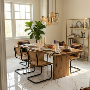 Carreaux <span class=keywords><strong>de</strong></span> sol en porcelaine <span class=keywords><strong>de</strong></span> haute qualité 60x60 1200x1200, marbre blanc neige avec veines dorées pour projets haut <span class=keywords><strong>de</strong></span> gamme - Product Image 6