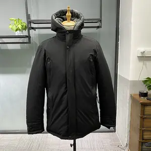 OEM Custom Design Padded Man Coat Plus Size Cotton Jacket Thick Warm Fur Hooded Men Parka