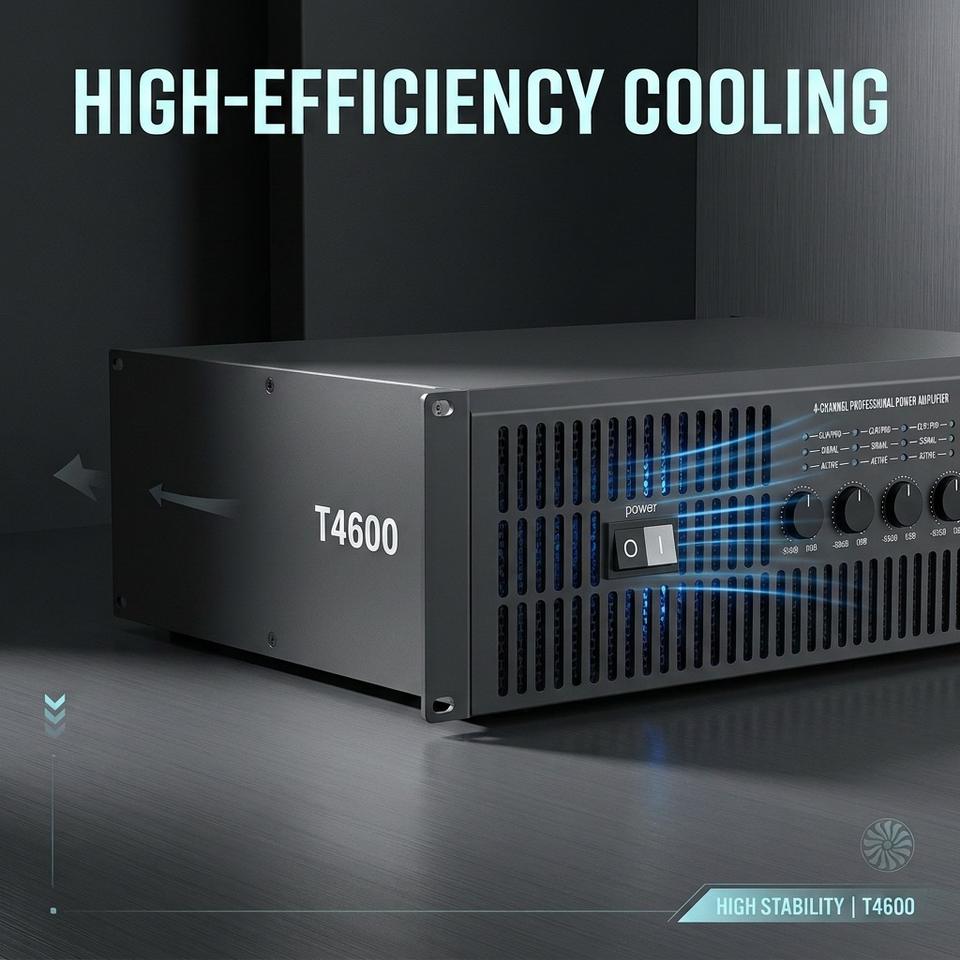 NEARSTAR T4600 Four Channel Analog Power Amplifier 8 Ohm 4x550W Rack ...