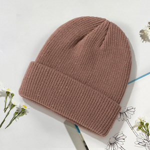 Knitted Beanie Hat 56-58cm Unisex Warm Windproof Casual Winter Hat Acrylic Fiber - Product Image 3