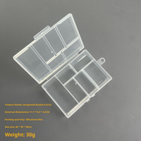 Boîte de rangement pliable transparente en PP avec séparateurs ajustables, multifonctionnelle pour pierres précieuses, artisanat, moulage et découpe