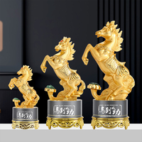 Trophée en Verre K9 de Haute Qualité, Cristal, Mascotte Cheval, Logo Personnalisé, Gravure Laser Dorée, Souvenir, Forme Ciselée, Cadeau Artistique