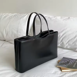 Large capacity <b>handbag</b>, simple daily <b>handbag</b>, luxurious solid color PU women's tote bag - Product Image 5