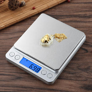Cxi2000 Jewelry <b>Scale</b> 500g 0.01g <b>Precision</b> Portable Electronic <b>Scale</b> For Home Kitchen Use Rectangle Shape Battery Powered - Product Image 2