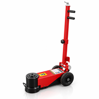 Cric hydraulique pneumatique pour camion avec roues et patins d'extension pour service d'atelier