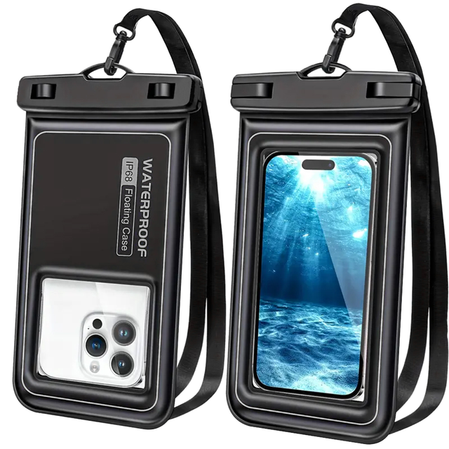Universal PVC Colorful Waterproof Phone Case & Pouch for Surfing & Ocean Waters IPX8 Rating Foldable & Quick Dry Design
