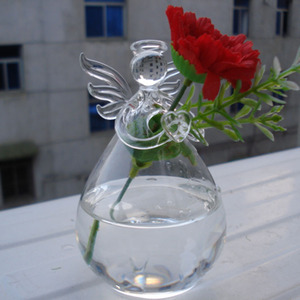 Jarrón de cristal colgante en forma de Ángel, terrario, Ángel colgante, jarrón de ángeles - Product Image 2