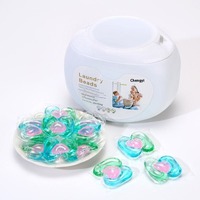 Lessives en capsules concentrées parfumées pour un nettoyage en profondeur et une décontamination puissante, parfum longue durée, en forme de gel