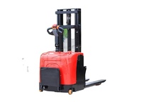 Forklift Straddle Stacker Elektrik Hidrolik YCMG 1.6m/2.5m/3m 1-1.5-1.2 Ton AWD Baterai Asam Timbal Ban Solid